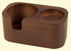 Motta wooden tamper station with tamper rest