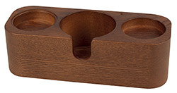 Motta wooden tamper station with tamper rest